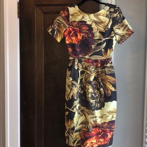 Multicolor Floral Midi Dress